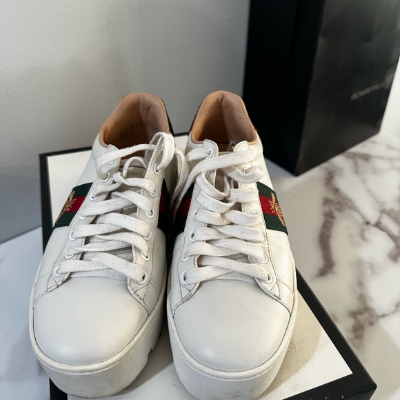 Authentic Gucci platform sneakers , size 6.5 but fits like a size 8 (runs big) - Picture 2 of 7